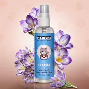 PET AROMA Natural All-Day Perfume Spay For Pets FREESIA 4 oz 120 ml - Picture 1 of 7