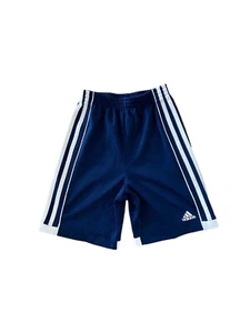Adidas Athletic Basketball Shorts Blue Boys Size 7 Good Condition - Picture 1 of 10