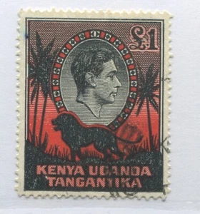 Kenya Uganda Tanganyika  KGVI 1938 £1 used - Picture 1 of 1