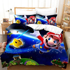 Super Mario 3 Piece Cotton Blend Bedding Set Duvet/Comforter Cover Pillowcase