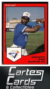 Kevin Batiste 1989 ProCards Minor League Team Sets #1124  Knoxville Blue Jays