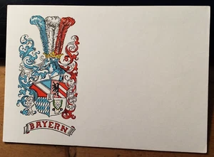 Núremberg - Asociación de estudiantes Baviera - Escudo de armas / Mapa Studentika - Imagen 1 de 1