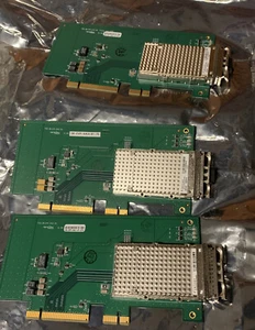 Finisar FTLX8551E3 10Gb Fiber Channel XPAK LC Duplex Transceivers+adapter cards - Picture 1 of 7