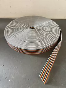 Conductor Color Rainbow Ribbon Wire Cable 28 Roll 15 Lbs - Picture 1 of 7