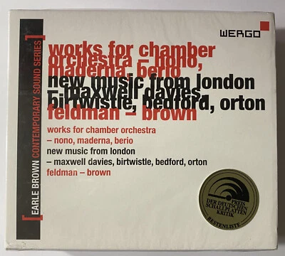 EARLE BROWN Contemporary Sound Series 2 Morton Feldman Luciano Berio NEW 3 x CD Foto 1 de 3