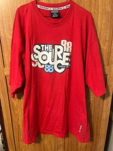 The Source Clothing Company Herren T-Shirt XXL Rot Vintage Y2K - Bild 1 von 10