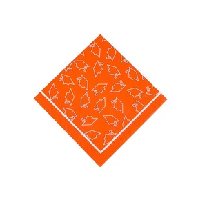 Fun Express Bulk 50 Pc. Orange Graduation Beverage Napkins - Picture 1 of 1