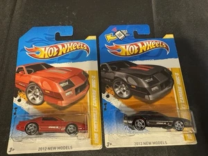 Hot Wheels 2012 New Models Iroc-Z Set. Both The Black And Red 1985 Camaros. - Picture 1 of 3