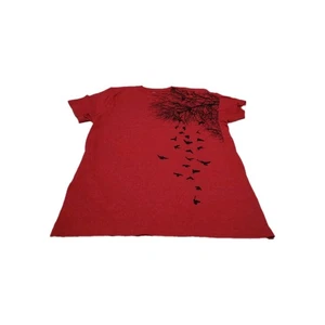 Vintage Emo Herren Größe Medium T-Shirt Streetwear Y2K Grunge Goth rot - Bild 1 von 4