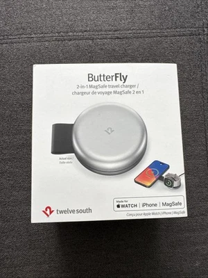 Cargador MagSafe 2 en 1 Twelve South Butterfly para iPhone y Apple Watch Foto 1 de 4