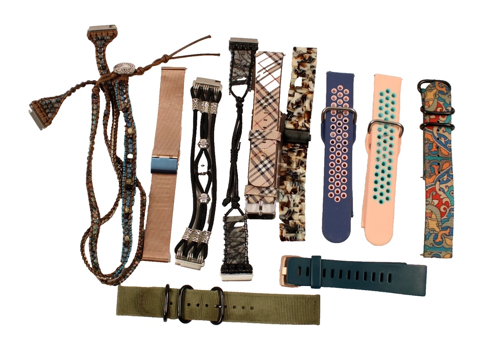 Lote de 11 correas de reloj Fitbit Versa2 moda deporte colorido más prendedores Foto 1 de 1