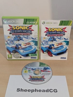 Sonic & All-Stars Racing Transformed Xbox 360 - Disc Near Mint Tested & Complete - Image 1 of 4