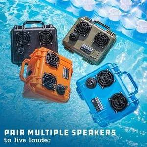 DEMERBOX DB2 WATERPROOF Beach Speaker White (box and charging cable) - Picture 1 of 6