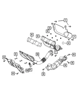 Genuine Mopar Exhaust Manifold Gasket 68148177AA - Picture 1 of 4