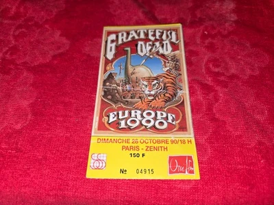 ENTRADA CONCIERTO VINTAGE PARA LOS MUERTOS AGRADECIDOS EUROPA 1990 28 OCT 1990 PARÍS Foto 1 de 2
