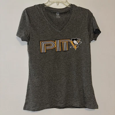 Pittsburgh Penguins Womens T-Shirt Sz S Small Short Sleeve NHL Hockey - Image 1 of 2