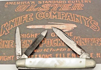 Antique ULSTER KNIFE CO Senator Whittler Knife - Pearl Handles - Image 1 of 4