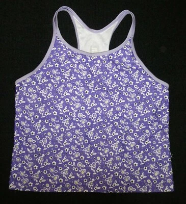 Sujetador deportivo Moving Comfort multicolor estampado floral elástico espalda corredor top talla M Foto 1 de 3