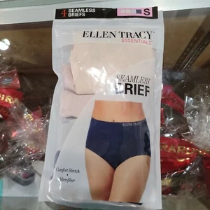 Ellen Tracy Womens Multicolor Comfort 4 Packs Seamless Full Brief Panties Size S - Picture 1 of 4