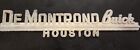 De Montrond--Buick--Houston,Texas--Metal Dealer Emblem Car  Vintage Sm5344a