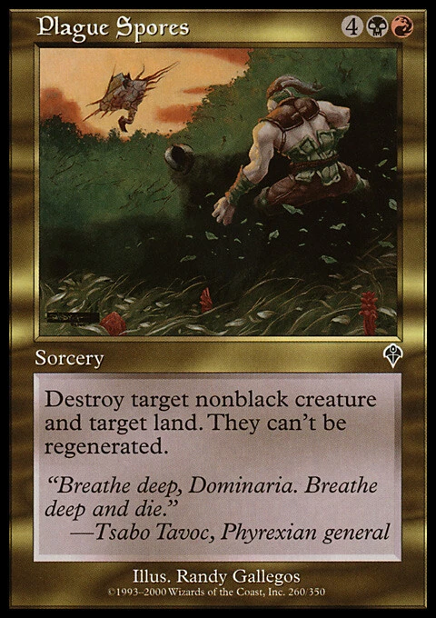 Magic the Gathering MTG Plague Spores (260) Invasion   LP - Image 1 of 1