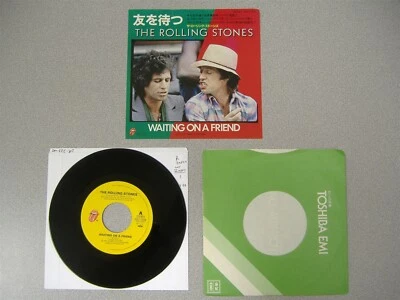Rock Japan W/ Insert 45 The Rolling Stones - Waiting On A Friend / Little T & A - Image 1 of 2
