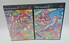 Puyo Puyo Fever 1 2 PS2 Games 2 Lot + Manual PlayStation 2 Japan NTSC-J