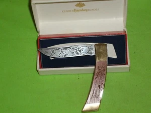 VTG OEM NIB PETE GERBER U.S.A. SHOT HEARD AROUND THE WORLD 1776-1976 W/ETCHED BL - Picture 1 of 6