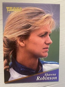 Shawna Robinson #35 "First Female of NASCAR" - 1994 TRAKS Premium NASCAR Card - Picture 1 of 2
