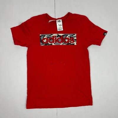 Adidas Camiseta 11-12 Años Rojo Niños Manga Corta Cuello Redondo Niños - Imagen 1 de 4