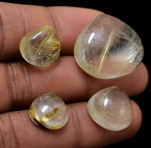 Rutilated Cabochon Good Quality Gemstone For Ring Pendent Sizes Jewelry R4839 - Picture 1 of 4