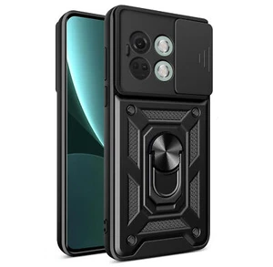 Case for OnePlus 12 Phone Camera Cover Magnetic Ring Stand (Black) Black - Picture 1 of 5