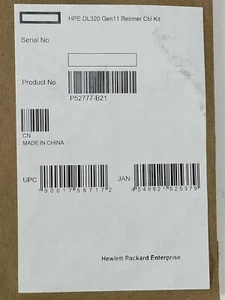 HPE P52777-B21 ProLiant DL320 Gen11 NVMe Retimer Expander Card Cable Kit - Picture 1 of 3