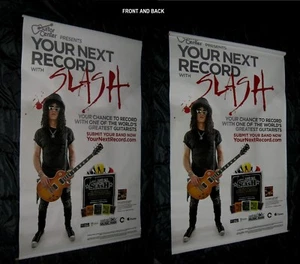 Original 2010 SLASH Banner 36" X 58 1/2" GUITAR CENTER Guitar World ERNIE BALL - Picture 1 of 3
