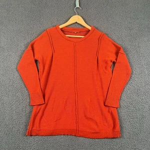 SAHARA Pullover Damen S/M Burnt Orange Kaschmir Merinowolle Strick Langarm - Bild 1 von 11