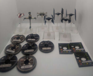 Star Wars x-wing miniatures game 1st edition lot A wing, Tie Int, B wing, Vader