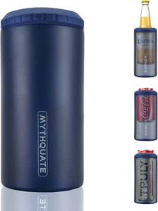 3 in 1 Slim Can Cooler for 12 OZ Skinny Can, Regular Can & Beer Bottle - Keep Co - Picture 1 of 12