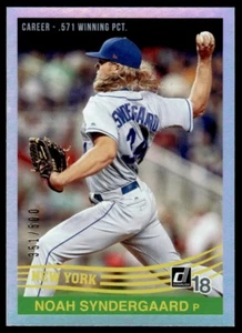 2018 Donruss Career Stat Line Noah Syndergaard 351/500 New York Mets #251 - Picture 1 of 2