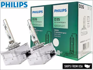 Philips D3S X-TremeVision Gen2 HID Xenon Headlight Bulbs | 42403XV2 | Pack of 2 - Picture 1 of 5