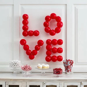 Valentine’s Day Love Balloon Wall Frame Kit, Valentine's Day, Party Decor, 41 Pi - Picture 1 of 2