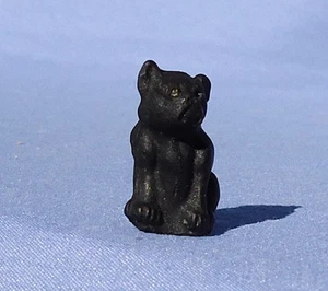 FRENCH BULLDOG CZECHOSLOVAKIA PERFUME GLASS CHARM DANGLE DOG BLACK figurine - Picture 1 of 7