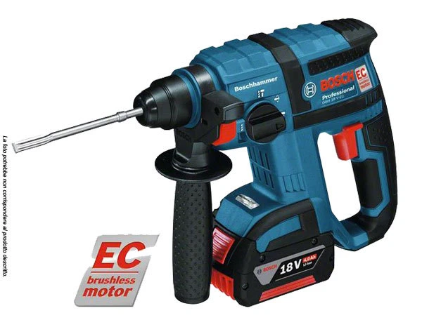 MARTELLO TASSELLATORE A BATTERIA BOSCH NEW GBH 18 V-EC (SENZA CARBONCINI) - Immagine 1 di 1