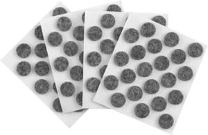 84 Pcs Self-Stick Round Felt Pads: Protect Hard Surfaces Scratches, 3/8" Gray - Picture 1 of 4