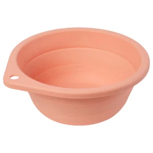 Ikea PEPPRIG Wash Tub Laundry Storage Organizer Foldable Pink 10 3/4" New - Picture 1 of 9