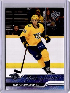 2023-24 Upper Deck Egor Afanasyev Young Guns #226 (RC) Nashville Predators (A)