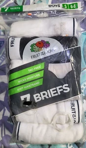 Fruit of the Loom Boys 7pk Classic Briefs Size S (6-8) New in Package - Picture 1 of 3
