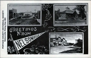 Nelsonville Straßenszenen Nelsonville Postkarte unbesendet  - Bild 1 von 2