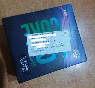 Intel Core i5 i5-9600K 3,70GHz LGA1151 Processore sbloccato e con scheda video - Immagine 1 di 4