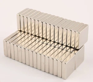 Imanes de bloque de nevera de neodimio de tierras raras súper fuertes de 20x15x5 mm N50 1-50 piezas - Imagen 1 de 3