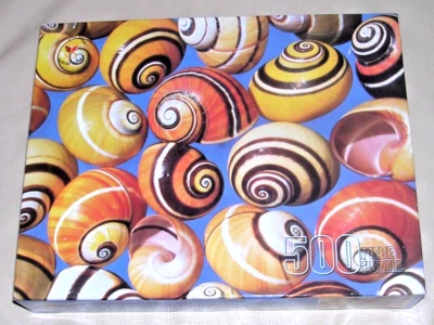 NEW 1998 HTF Painted Snail Shells Decorative Endangered 500 Piece Puzzle Cuba - Image 1 of 4